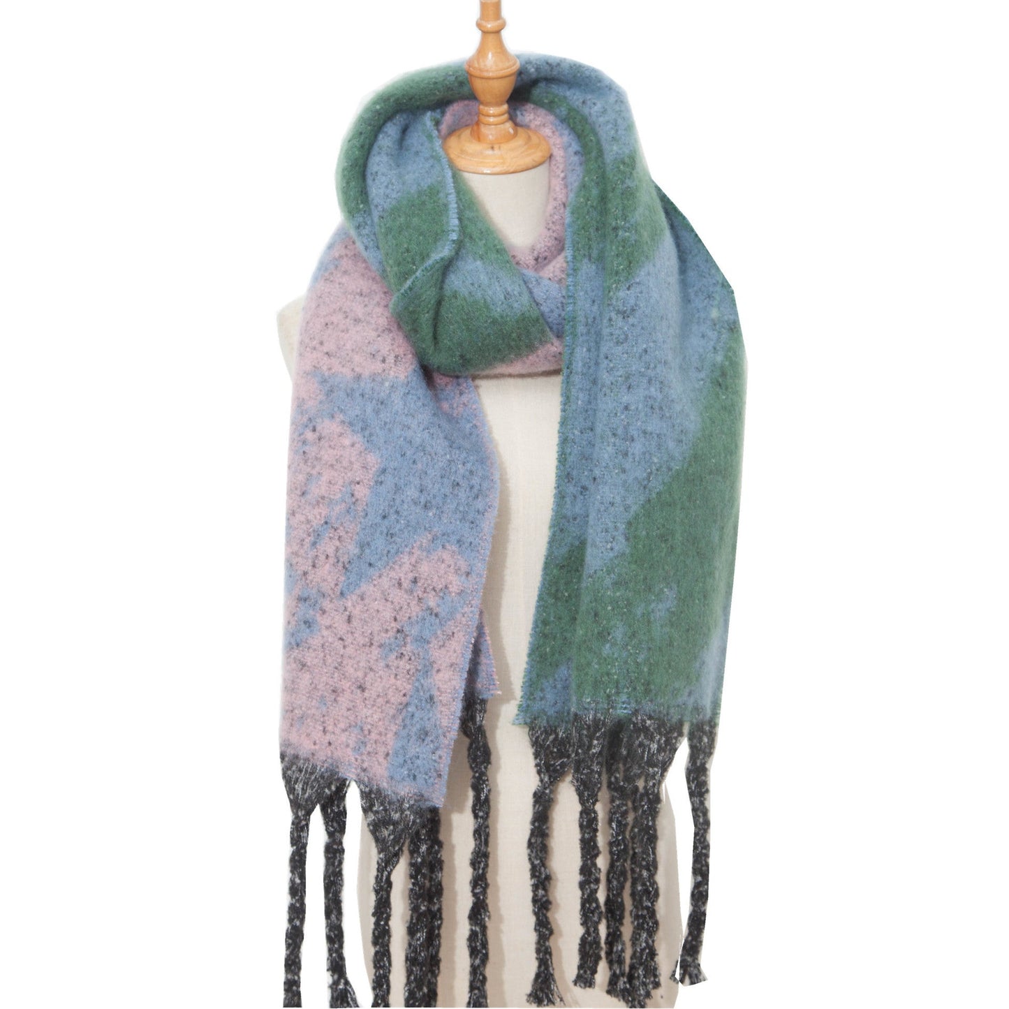 Patchwork Color Star Print Scarves