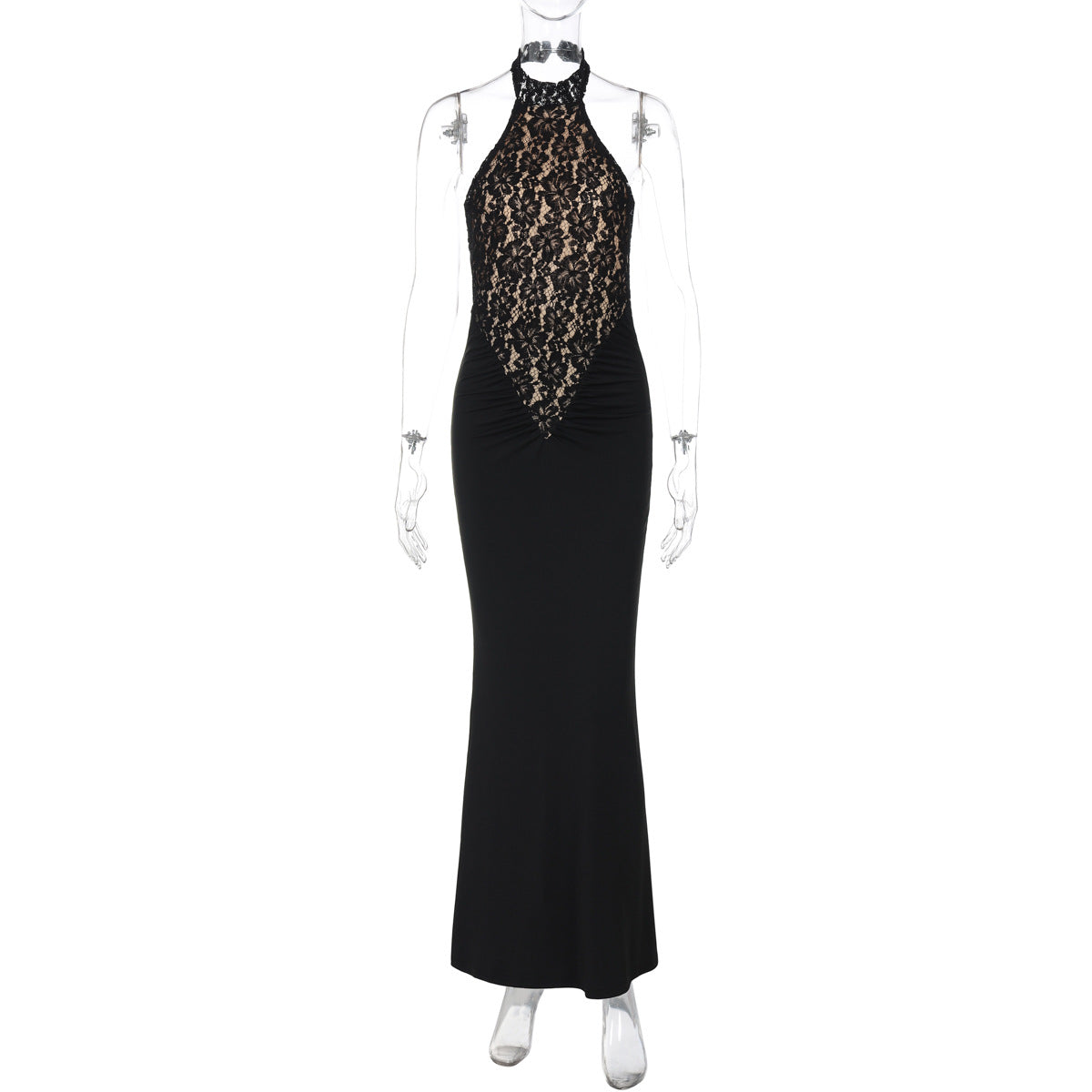 Sexy Lace Backless Bodycon Dress Elegant Summer Style