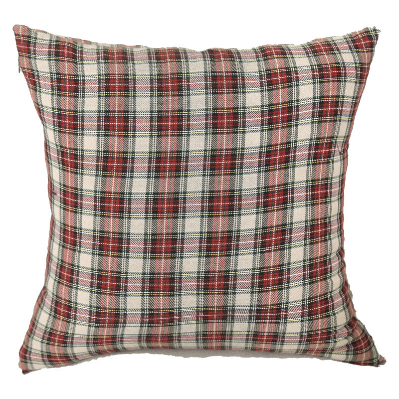 Vintage Christmas Plaid Throw Pillow Covers