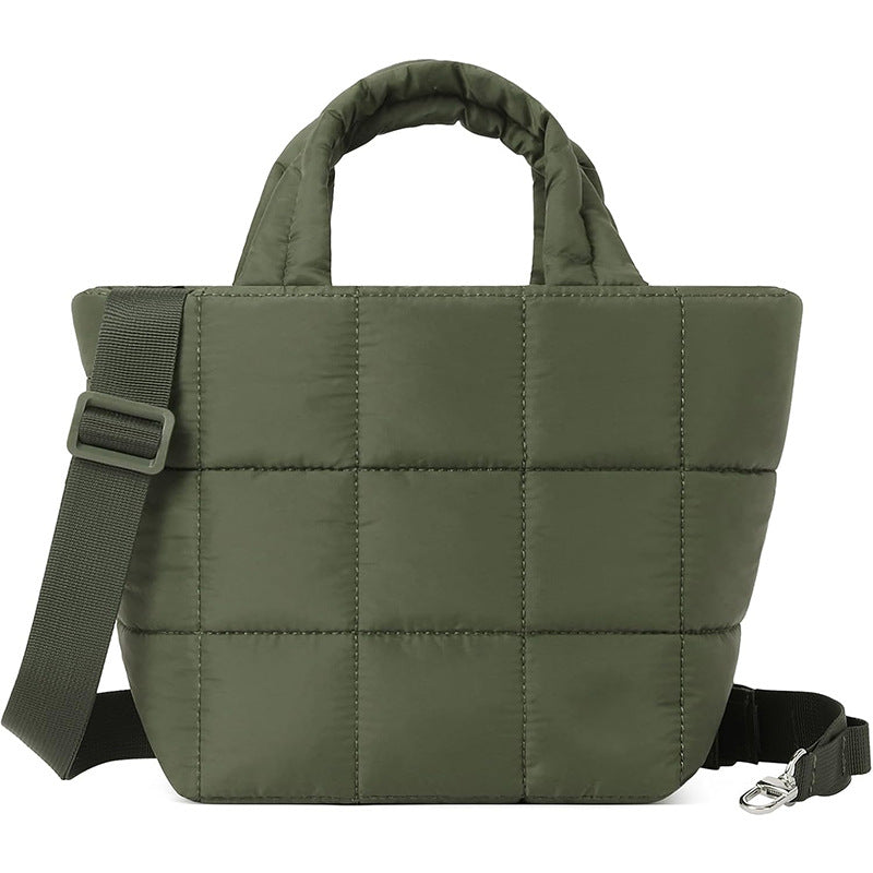 Soft Quilted Nylon Lightweight Shoulder Bag