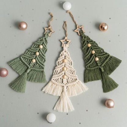 Simple Handmade Christmas Tree Hanging Ornament