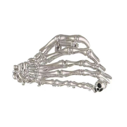 Gothic Skeleton Ghost Hand Halloween Hair Claw