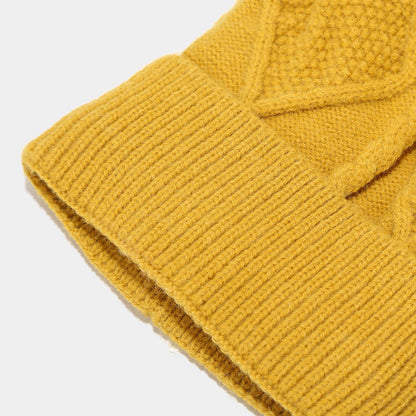 Winter Knit Thick Warm Scarf Hat Gloves Set