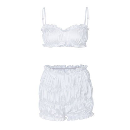 Slim Fit Sexy Strapless Romper Set