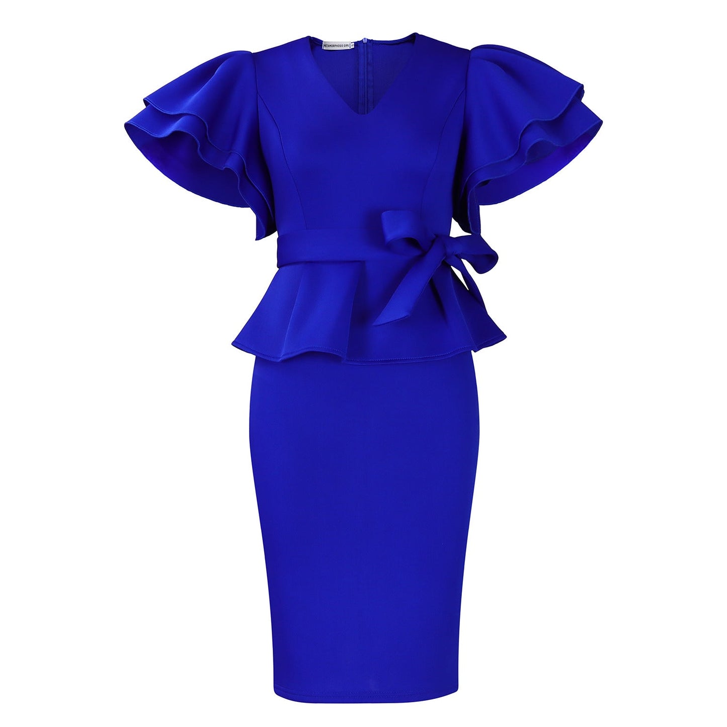 Elegant Ruffled Bodycon Dress Stylish Party Dress