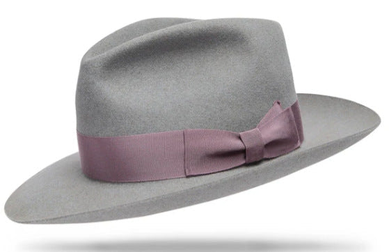 Stylish Wool Fedora Hat Classic British Wide-Brimmed Felt Hat