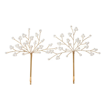 Starry Pearl Hair Clips Set of 2