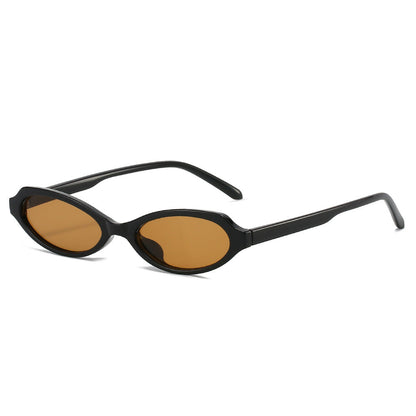Trendy Oval Sunglasses Non-Polarized UV400 Protection for Fashion and Outdoor Activities