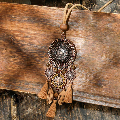 Geometric Hollow Earrings And Necklace Set Bohemian Style