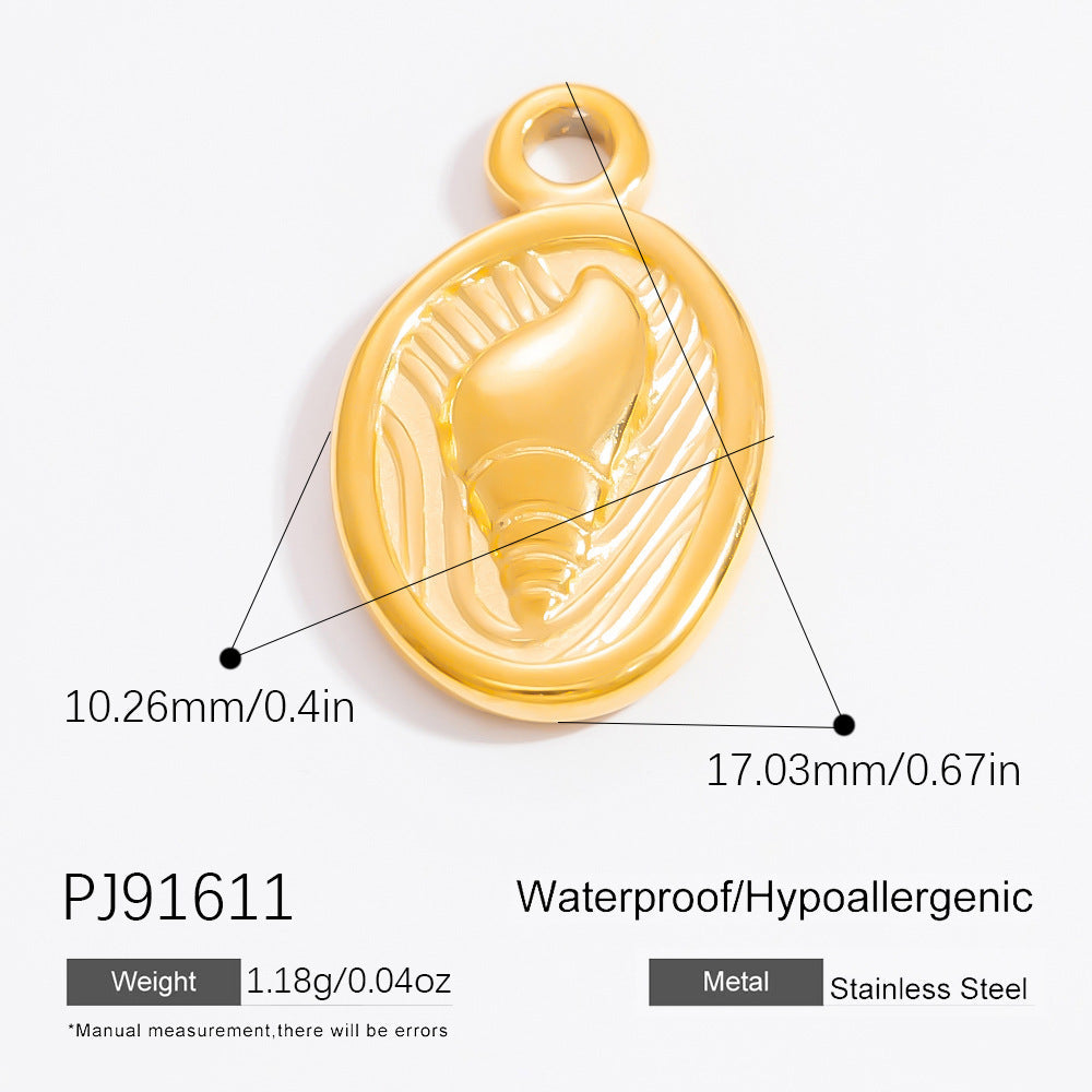 Bohemian Style Stainless Steel Beach Pendant Necklace