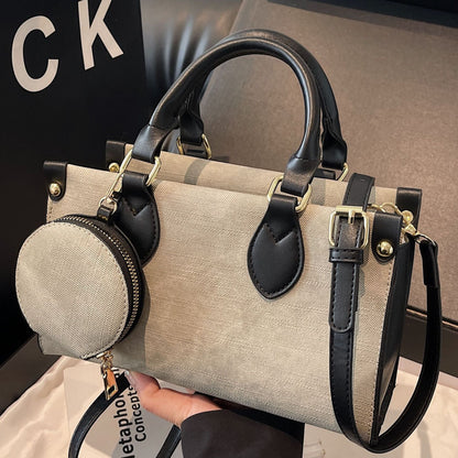 Vintage-Inspired Small Handbag for Women, Casual PU Crossbody Bag