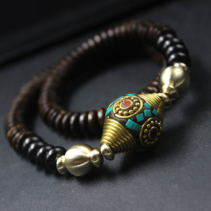 Nepali Coconut Shell Bracelet Women'S Original Design Ethnic Style Retro Personality Bracelet