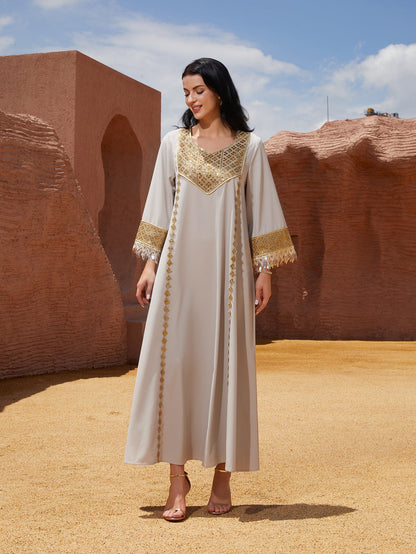 Muslim Maxi Dress With Sequin Details