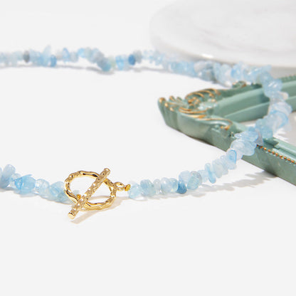 Vintage Irregular Stone Bead Necklace