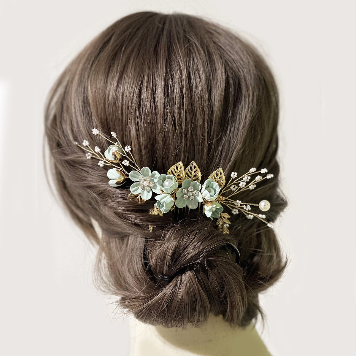 Floral Hair Combs for Weddings and Parties, Elegant Kids Hair Accessories