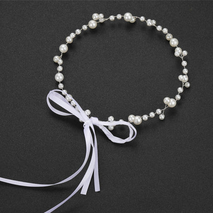 Bridal Pearl Headband Trendy Minimalist Hair Accessory