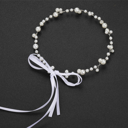 Bridal Pearl Headband Trendy Minimalist Hair Accessory