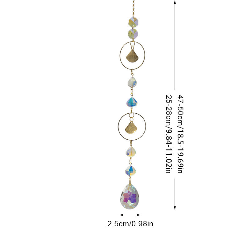 Colorful Sun Moon Hanging Crystal Decoration