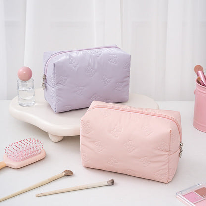 Elegant Butterfly Print Portable Cosmetic Bag