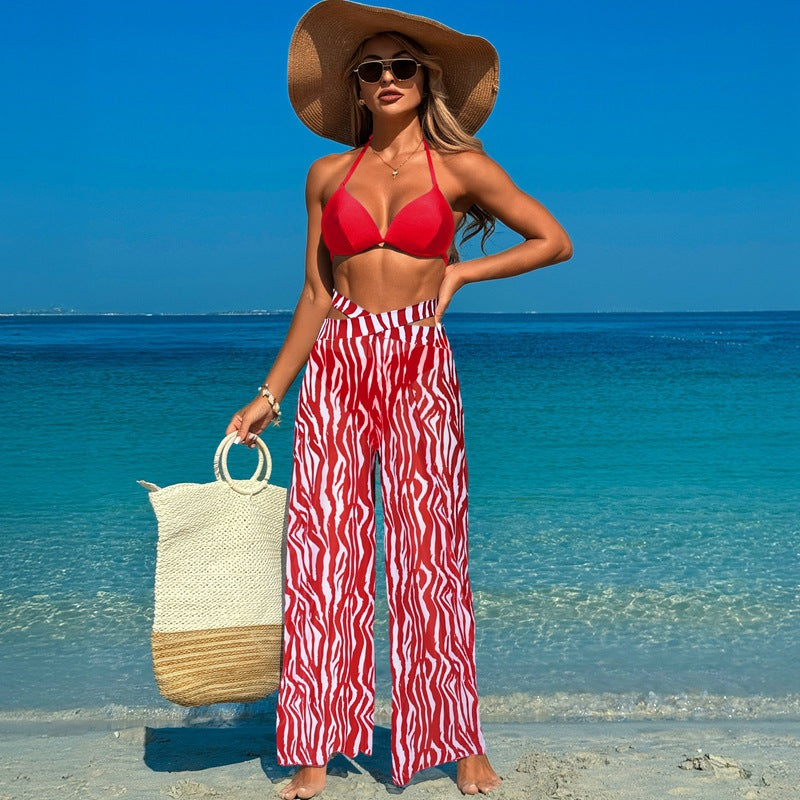 Women’S Swimsuit Three-Piece Set With Bikini And Cover-Up