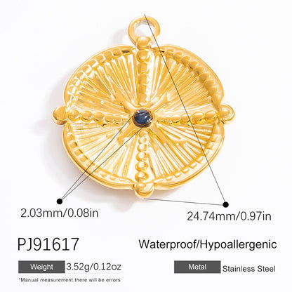 Natural Stone DIY Jewelry Accessories Stainless Steel 18K Gold Necklace Bracelet