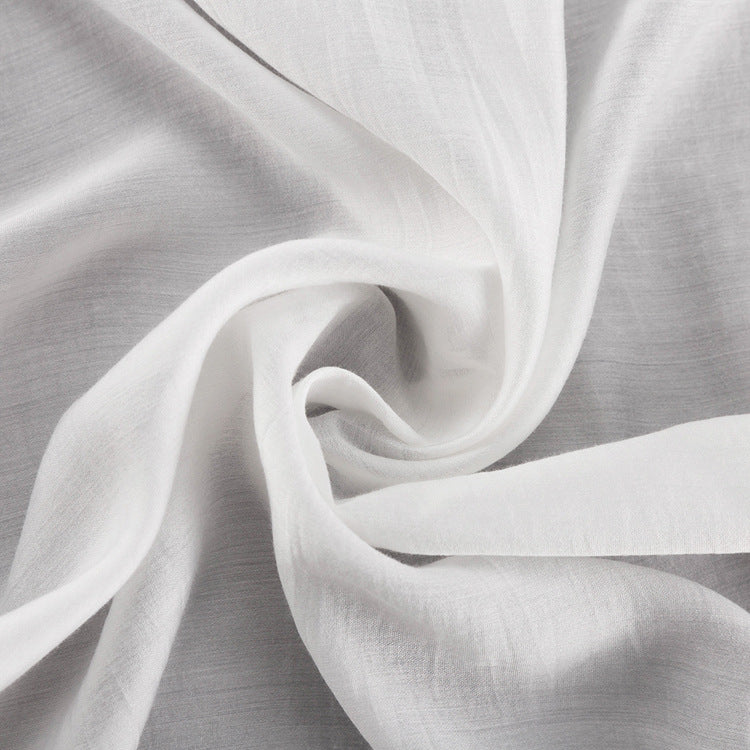 Ruffled Edge V-Neck Blouse with Bell Sleeves