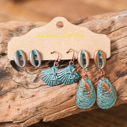 Colorful Bohemian Tassel Earrings Handmade Zinc Alloy Jewelry