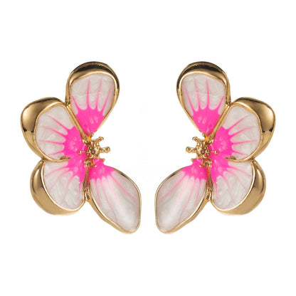 Vintage Baroque Style Floral Earrings Fashionable Summer Accessories