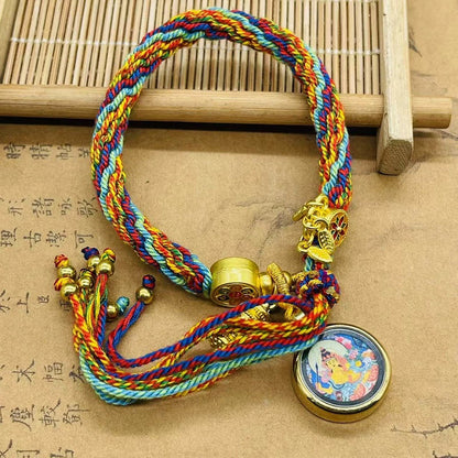 Tibet Hand-Woven Diamond Rope Hand Rope Bracelet Jewelry Gifts