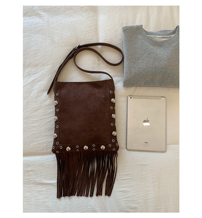 Bohemian Fringe Phone Bag Stylish Crossbody Purse