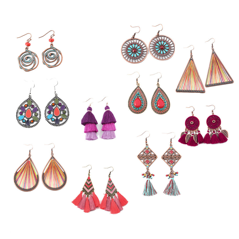 Bohemian Tassel Earrings Handmade for Travel and Vacation