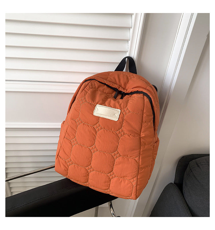 Simple Portable Casual Puffer Backpack