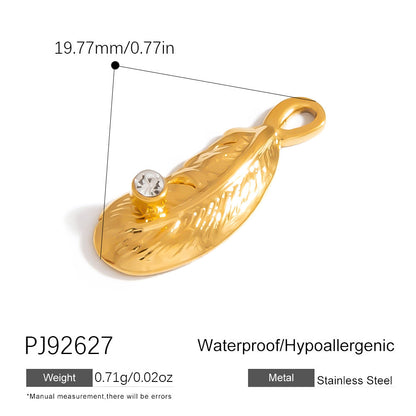 Colorful Oil-Drop Fish Heart Pendant Steel DIY Jewelry Accessories