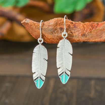 Fashion Bohemian Flower Earrings Vintage Silver Casual Statement Jewelry