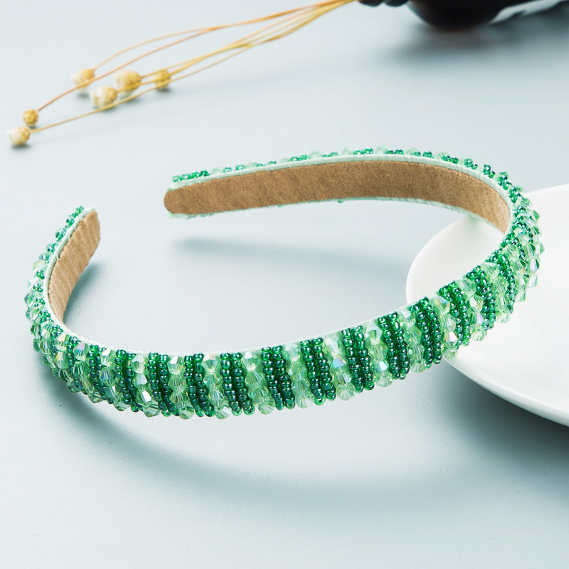 Handcrafted Beaded Headband Stylish Daily Hair Accessory