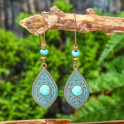 Bohemian Vintage Tassel Earrings Set Handmade Zinc Alloy Accessories