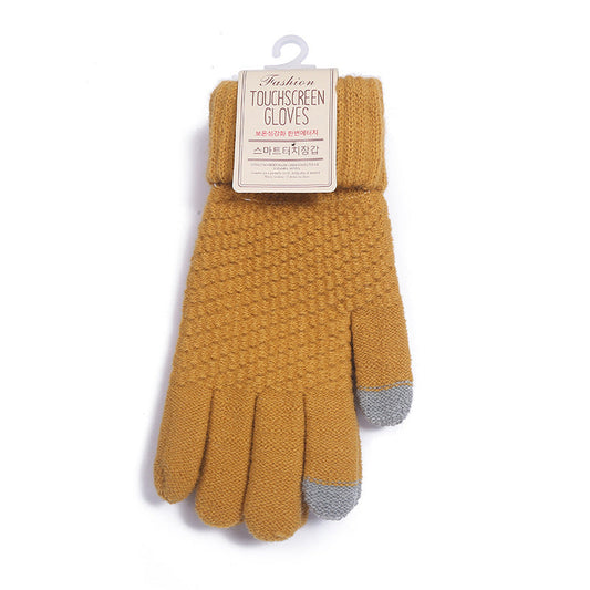 Warm Knitted Touchscreen Gloves for Winter Cycling