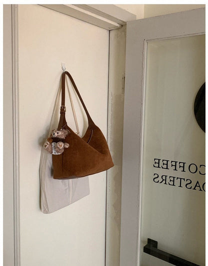 Vintage Suede Adjustable Shoulder Crossbody Bag