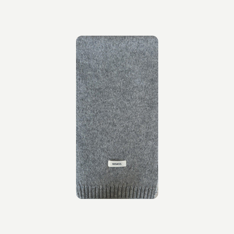 Solid Color 100% Australian Merino Wool Scarf for Women