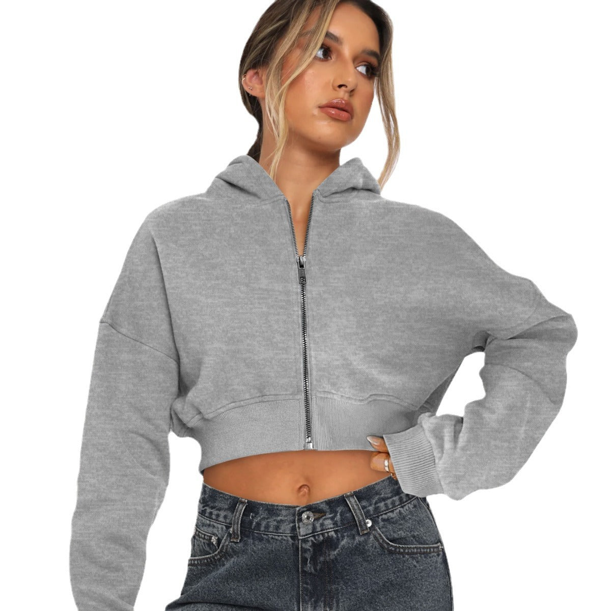 Women’s Trendy Casual Hoodie with Zipper