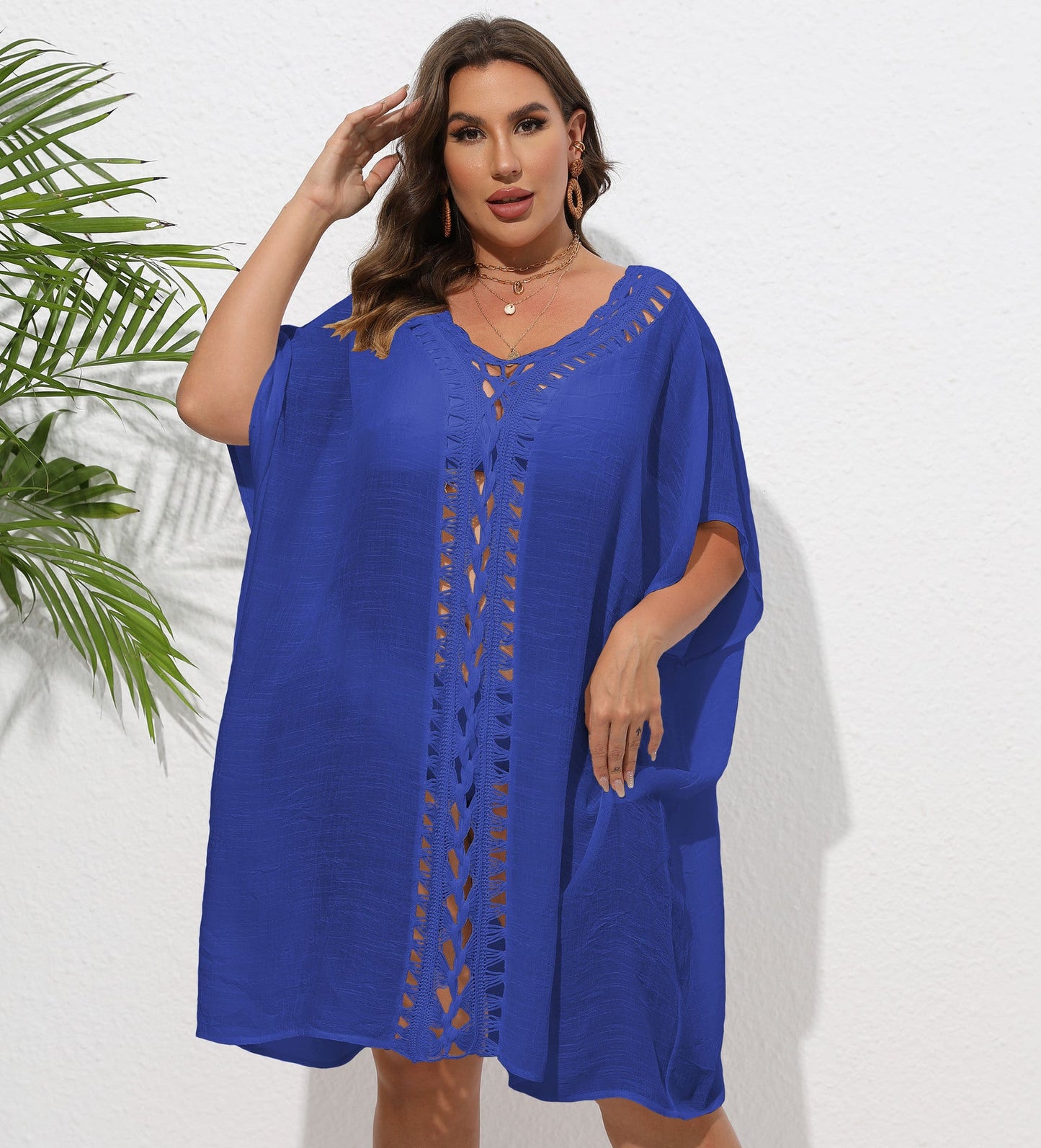 Women'S Bohemian Maxi Dress Loose Beach Cover-Up