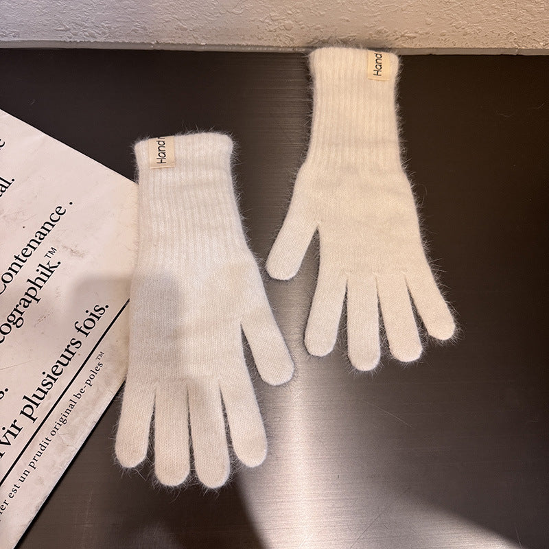 Winter Knit Warm Solid Color Gloves