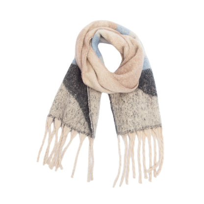 Comtrast Color Tassel Mohair Scarves