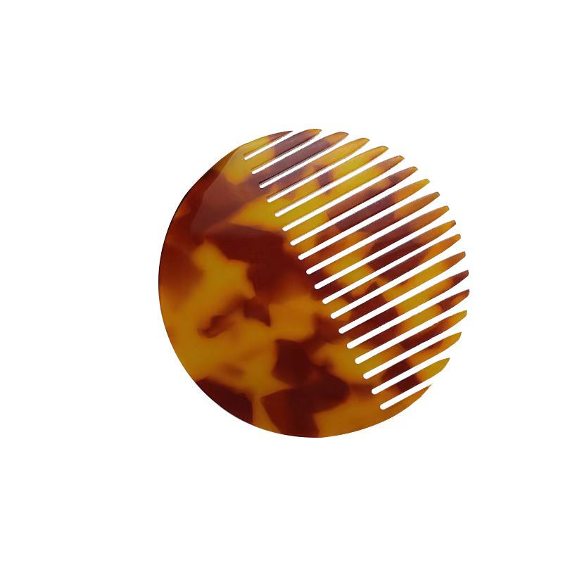 Round Mini Acrylic Portable Hair Combs