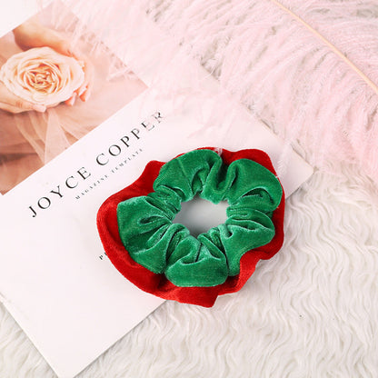 Simple Color Block Velvet Hair Tie