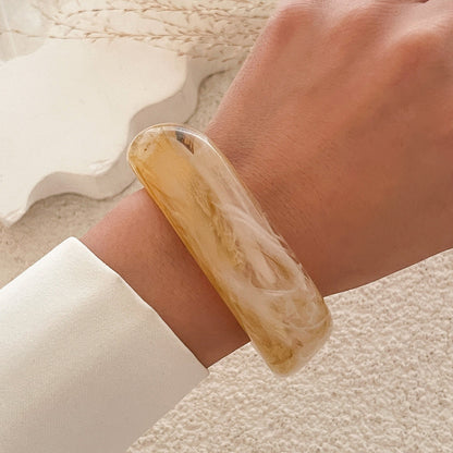 Geometric Acrylic Bangle Bracelet Trendy Ins Style For Women