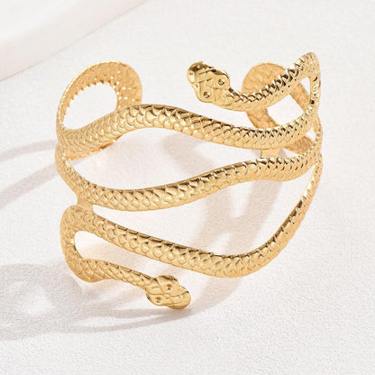 Vintage Punk Snake Wrap Arm Cuff