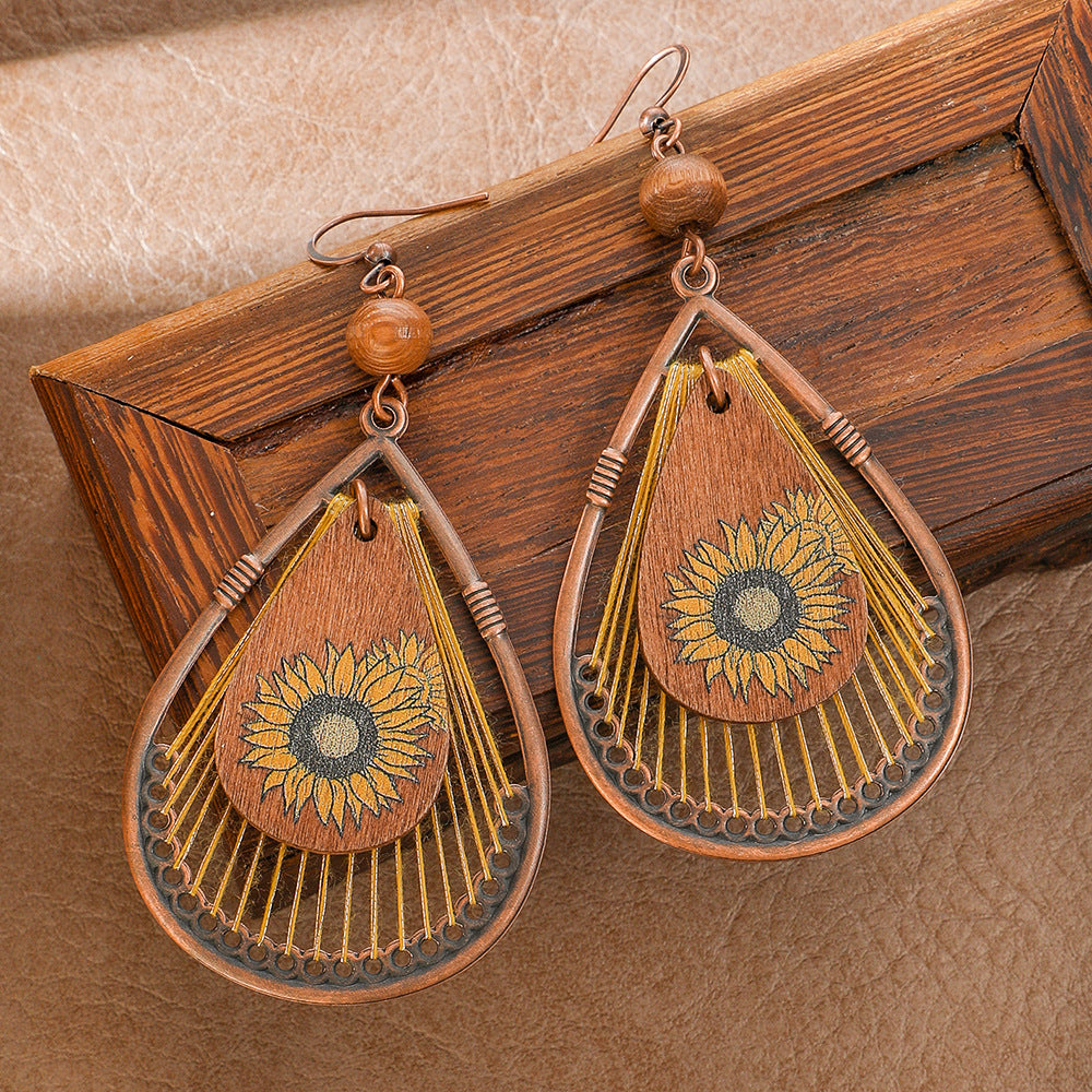 Ethnic Style Fashion Earrings Set Creative Autumn Jewelry