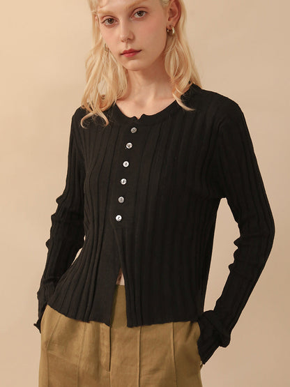 Chic Cropped Cardigan Sweater for Women