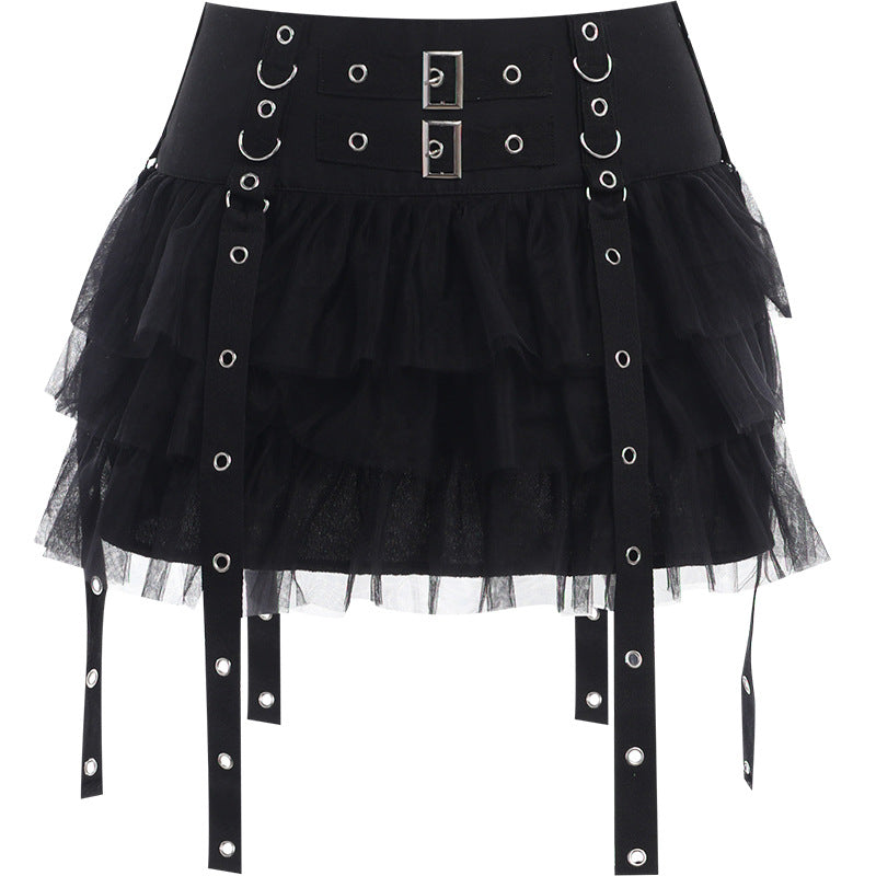 Black Cake Skirt Sexy Slim Fit for Trendy Casual Wear